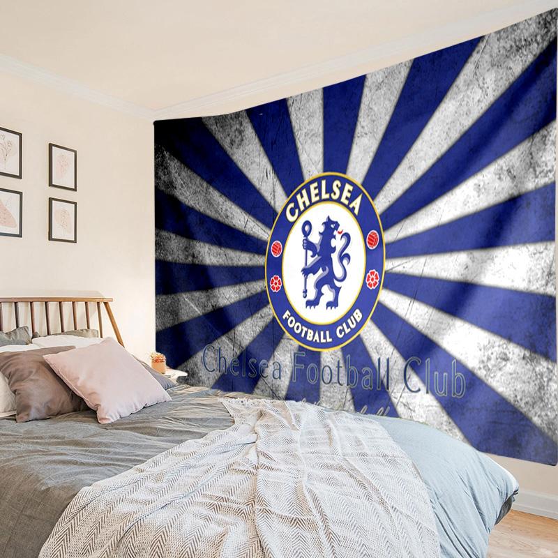 Chelsea Football Club Crest Tapestry, Unique Design Tapestry, Wall Decor for Bedroom,Livingroom, Playroom,Heartwarming Fan Holiday Gifts