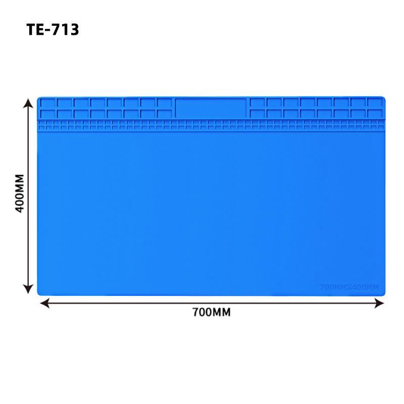 Heat-Resistant Magnetic Silicone Repair Mat for Electronics with Screw Holders and Soldering Stations