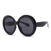 SHAUNA Oversize Round Gradient Sunglasses Women Double Colors Big Frame Shades Men