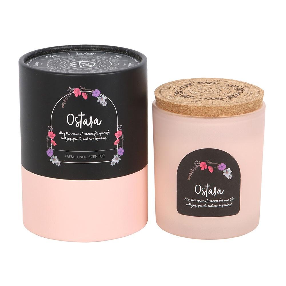 Something Different Wheel Of The Year Linen Fresh Ostara Candle & Holder