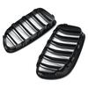 Blizgi/Matinė Pora Priekinės Inkstų Dvigubos Juostelės Grotelės Grotelės BMW 5 Serijai F10 F11 F18 2010-2017 Dvigubos Linijos Lenktyninės Grotelės Grotelės