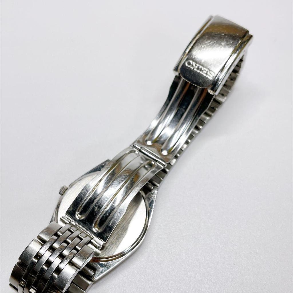 Used 457 SEIKO Men's Watch Quartz Day Date New Battery Working