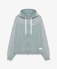 Sound Of Sunrise Sun Faded Like Zip-Up Hoodie Light Green