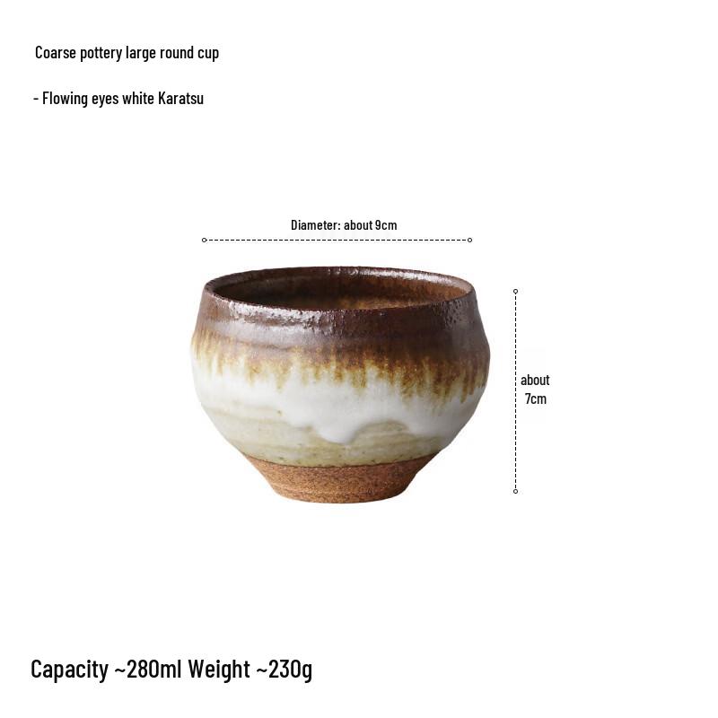 

Ru Han Japanese Style Kiln-Glazed Ceramic Tea Bowl