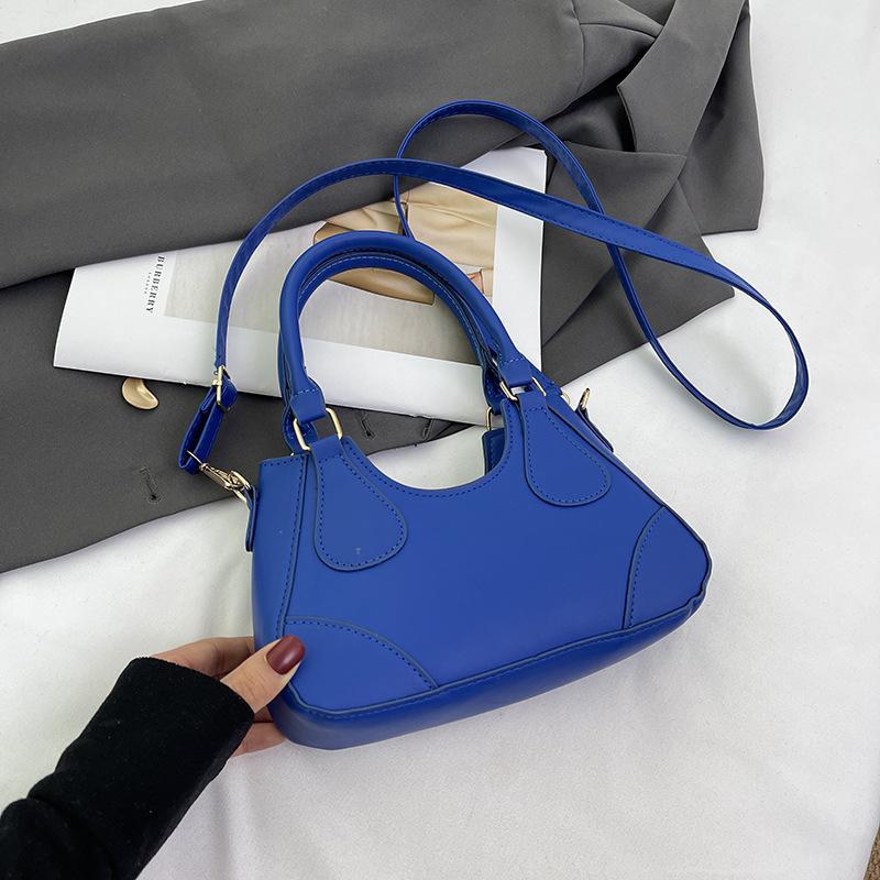 

Модная текстурная сумка-хобо от интернет-знаменитости, новая весна 2025, универсальная сумка на плечо/кроссбоди, корейская версия, сумка-пельмень женская синий