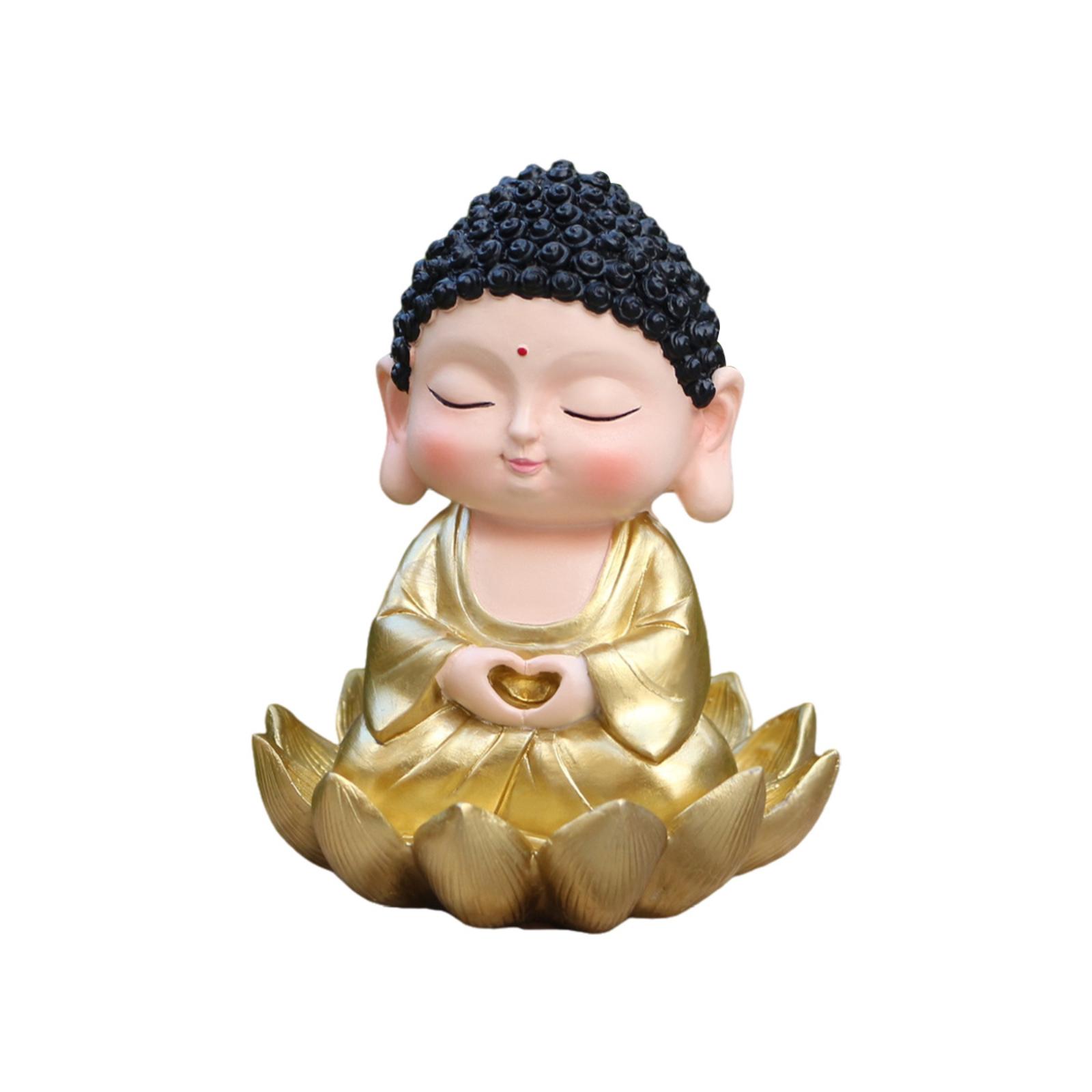 

Resin Ornament In The Gardens Of The Little Buddha Statue One Size