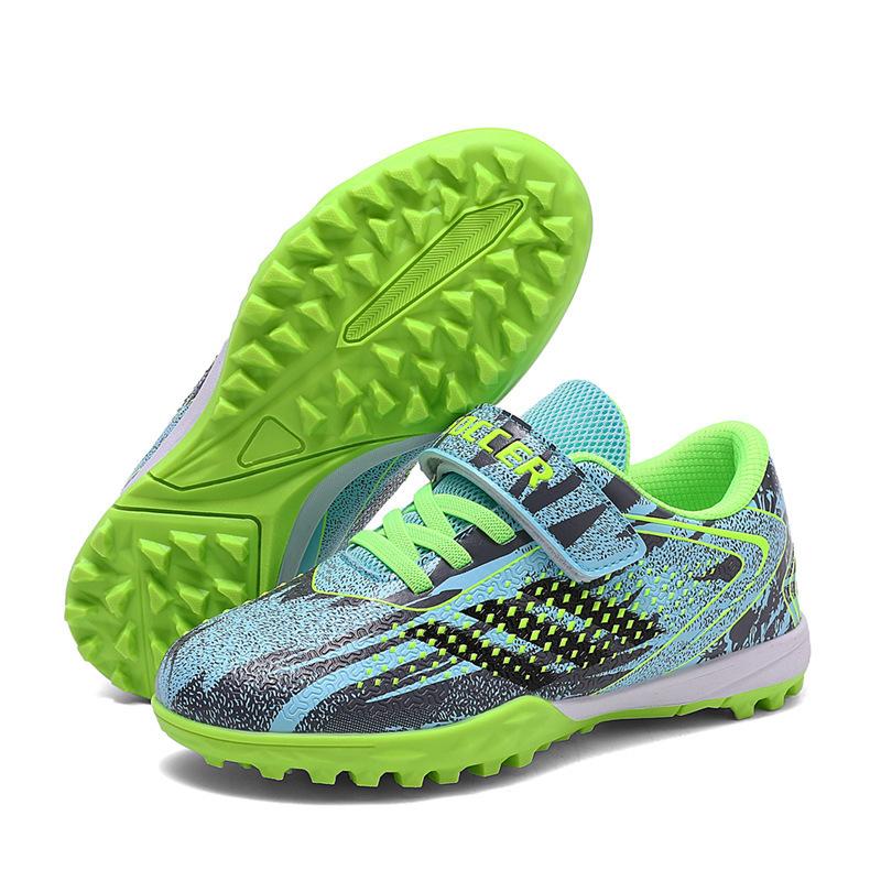 2025 new Velcro football shoes boys teenagers students broken nails lawn training ground sports shoes