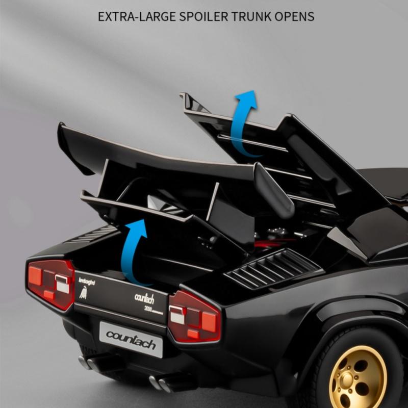 1/24 Lamborghinis LP500S Supercar Toy Car Model Wheel Steering Sound and Light Children's Toy Collectibles Birthday Gift