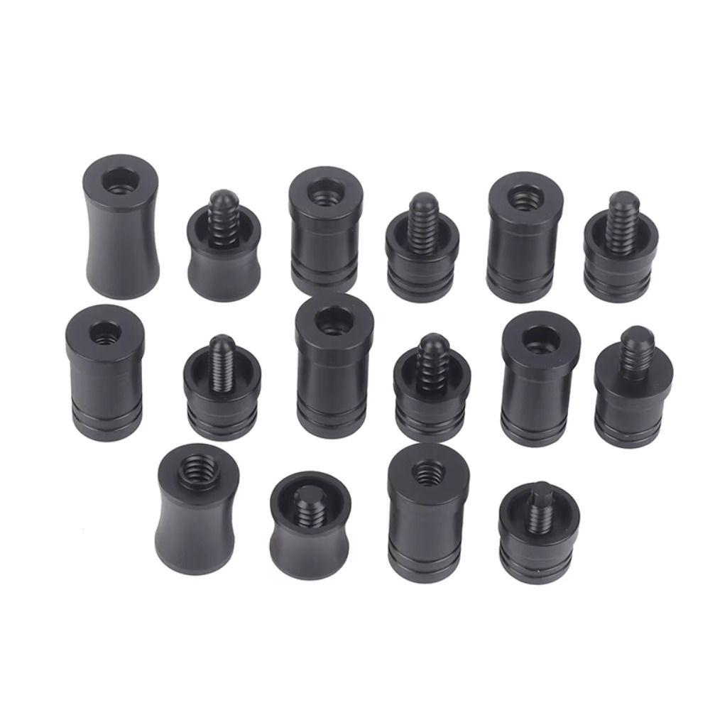 1 Set Langlebiges Spezielles Billard Queue Gelenkschutz Set Kunststoff Schwarz Mittleres Rad Schutzhülle Gelenkkappen für Uni Loc Wellig