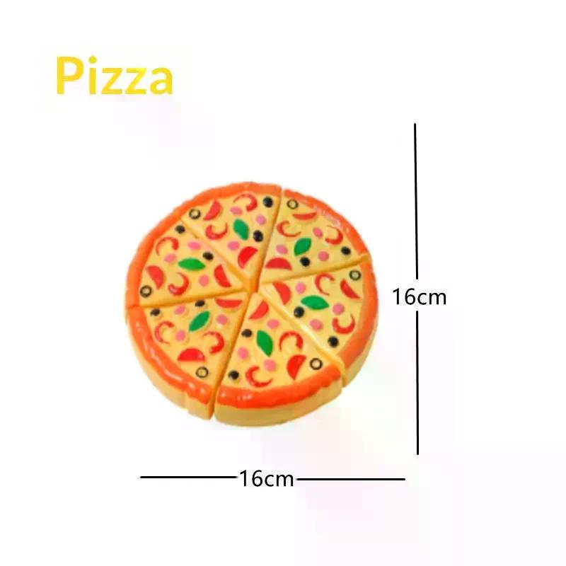 Kinder Pizza Schneidespielzeug Simulation Kunststoff Pizza Dinette Kinderspielzeug Küche Rollenspiel Essen Kochen Küchenspielzeug