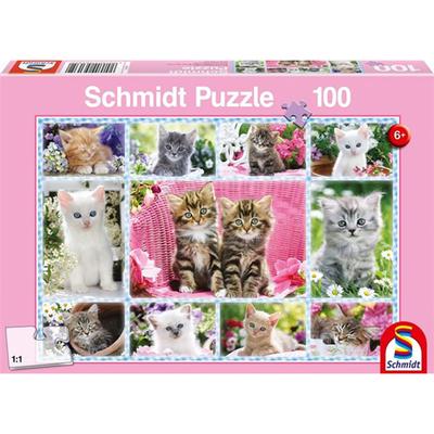 Schmidt Spiele 10050 - Kätzchen-Puzzle, 100 Teile