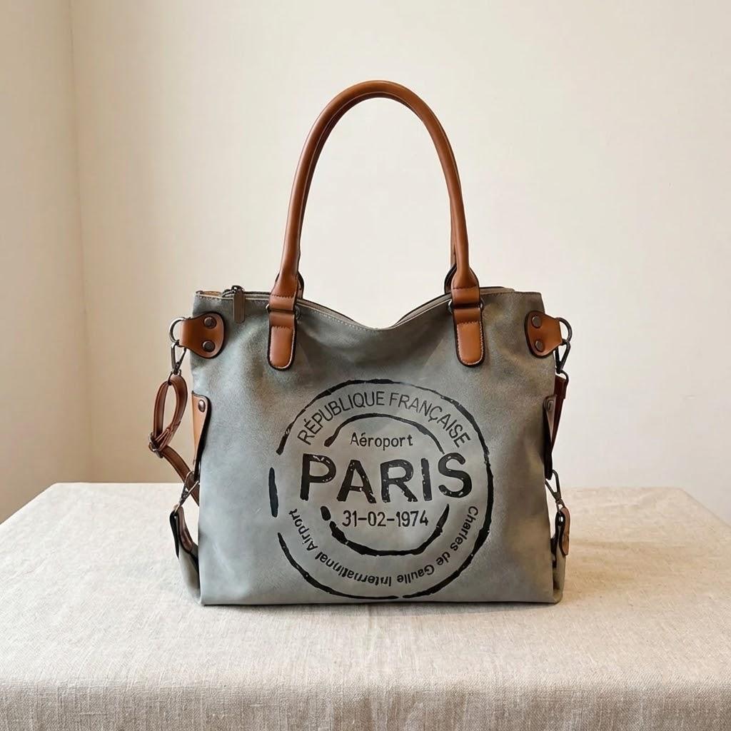 

Large Capacity Trendy Letter Tote Bag for Women Shoulder Crossbody Handbag Stylish Commuting Leisure Purse