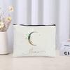 26 Letters Flowers Custom Printed Makeup Bag Bridesmaid Wedding Makeup Box Gift Organizer Travel Perfume Toilet Side Bag