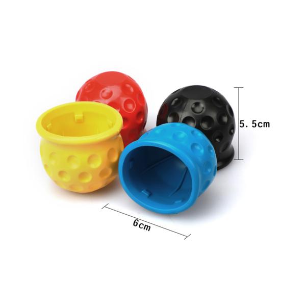Anhängerkupplungs-Kugelabdeckung, einfache Verwendung, verschleißfest, 4 Farben, universelle 50-mm-Anhängerkupplungs-Kugelabdeckung