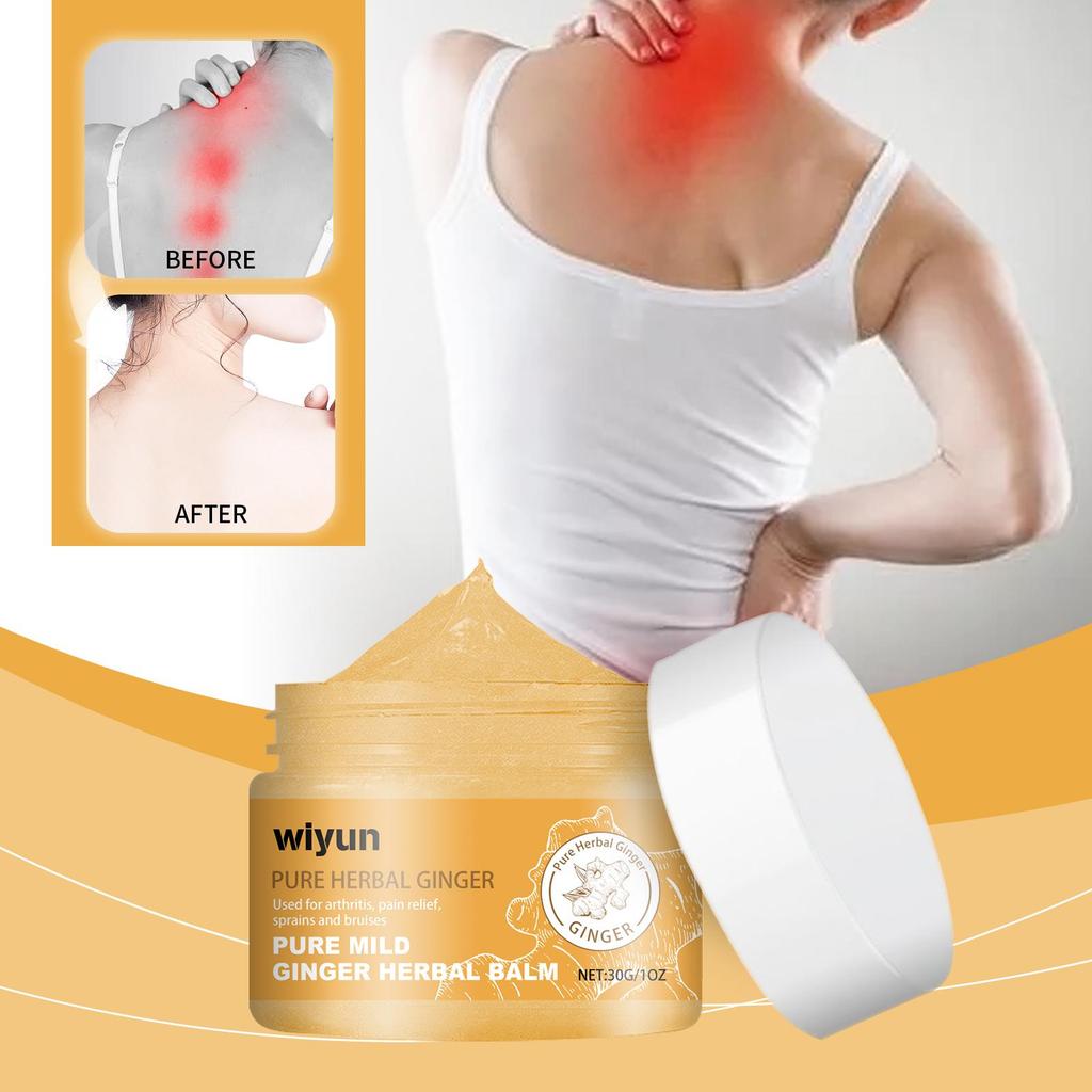 30g Ginger Herbal Care Cream Relieve Joint Muscle Lumbar Elbow Soreness Topical Joint Care Cream