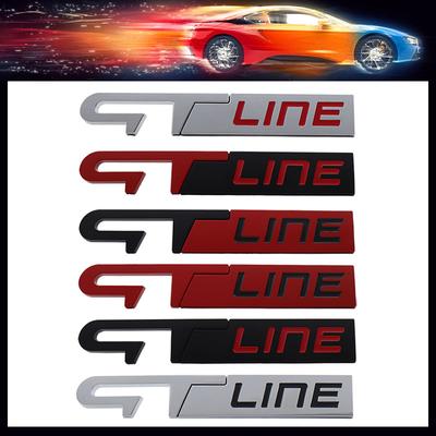 3D Premium GT LINE für Auto Motorhaube Kotflügel Kofferraum Heckklappe Namensschild Aufkleber Emblem Abzeichen Aufkleber