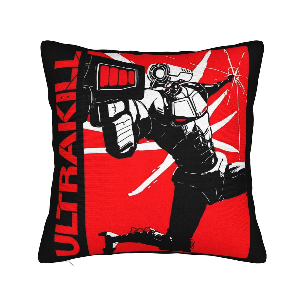 Ultrakill Shooting Game Hell is Kill Pillowcase Polyester Cushion Cover Decorative V1 Rock Pillow Case Cover Bed Drop Shipping