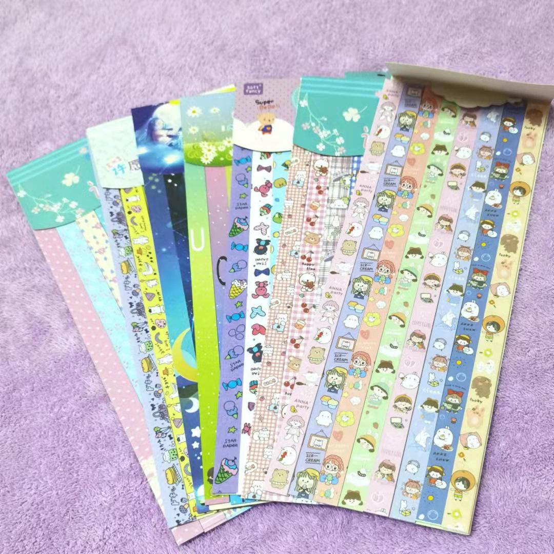 DIY Gold Powder Lucky Star Origami - Korean Version Stationery