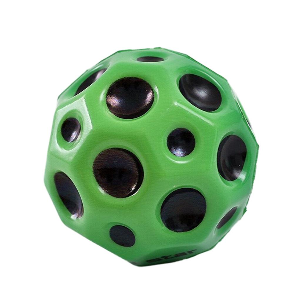 Hüpfball für Kinder, nützlicher Lochball, weicher Hüpfball, Anti-Fall-Mondform, poröses Spielzeug für den Innenbereich, ergonomisches Design