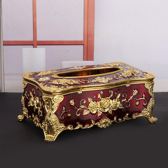 European Style Plastic Tissue Box for Living Room, Dining Table, KTV, and Creative Napkin Display