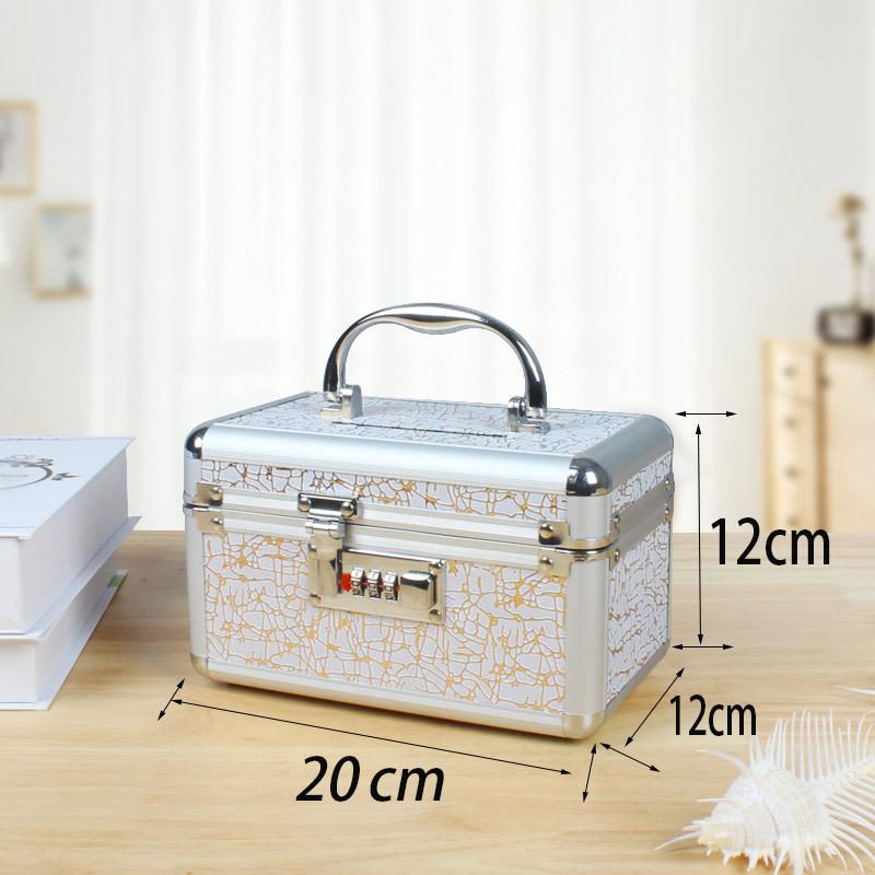 

Hand-Held Aluminium Alloy Piggy Bank for Adults, Cash Saving Bank, Coin Organizer, Money Safe Box, Home Decoration Safe Gift