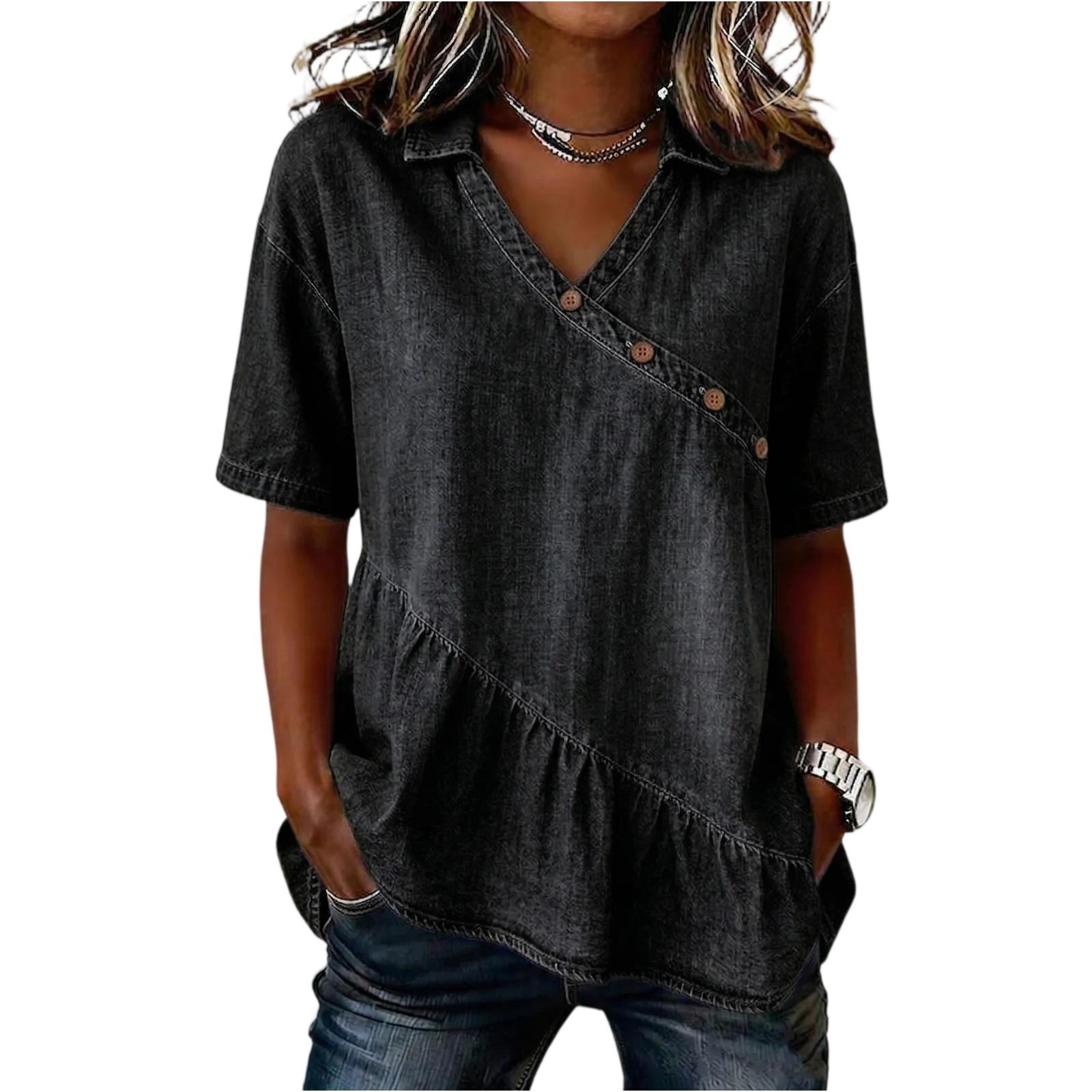 Женский повседневный свободный топ L