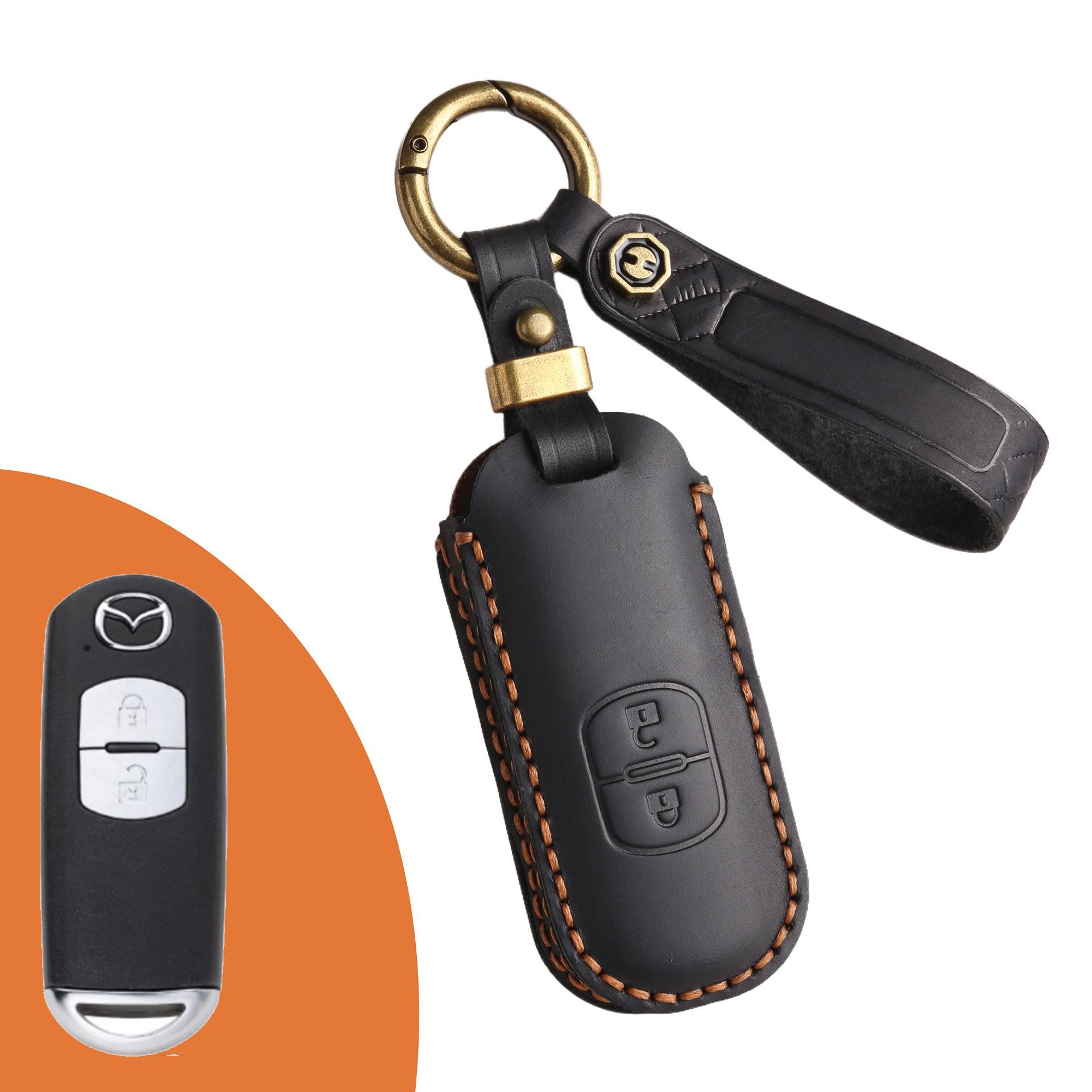Suitable for Mazda Cx-5 Artez Cx-30 Onxella Cx-9 Car Leather Car Key Set Holder