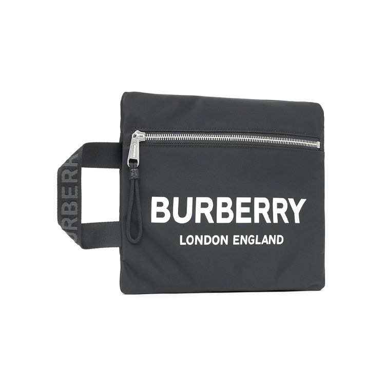 Burberry Logo Print Vertical Polyurethane Storage Tote Bag Unisex tote bags Black 80181471