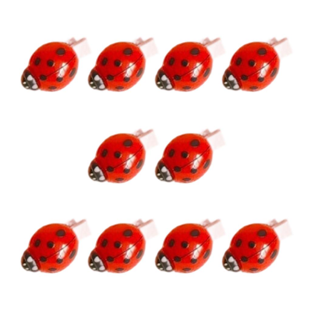 10PCS Realistic Ladybug Hair Clip for Kids Girls Boys School Hair Accessories Cute Insect Design Stylish Hairpins