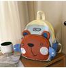 Schoolbag new high-value, fresh and sweet, cute cartoon bear backpack, light travel backpack for grades 1-1 students
