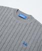 UCLA Unisex Round Neck Cable Knit [M-Grey](Uzalk8A_51)