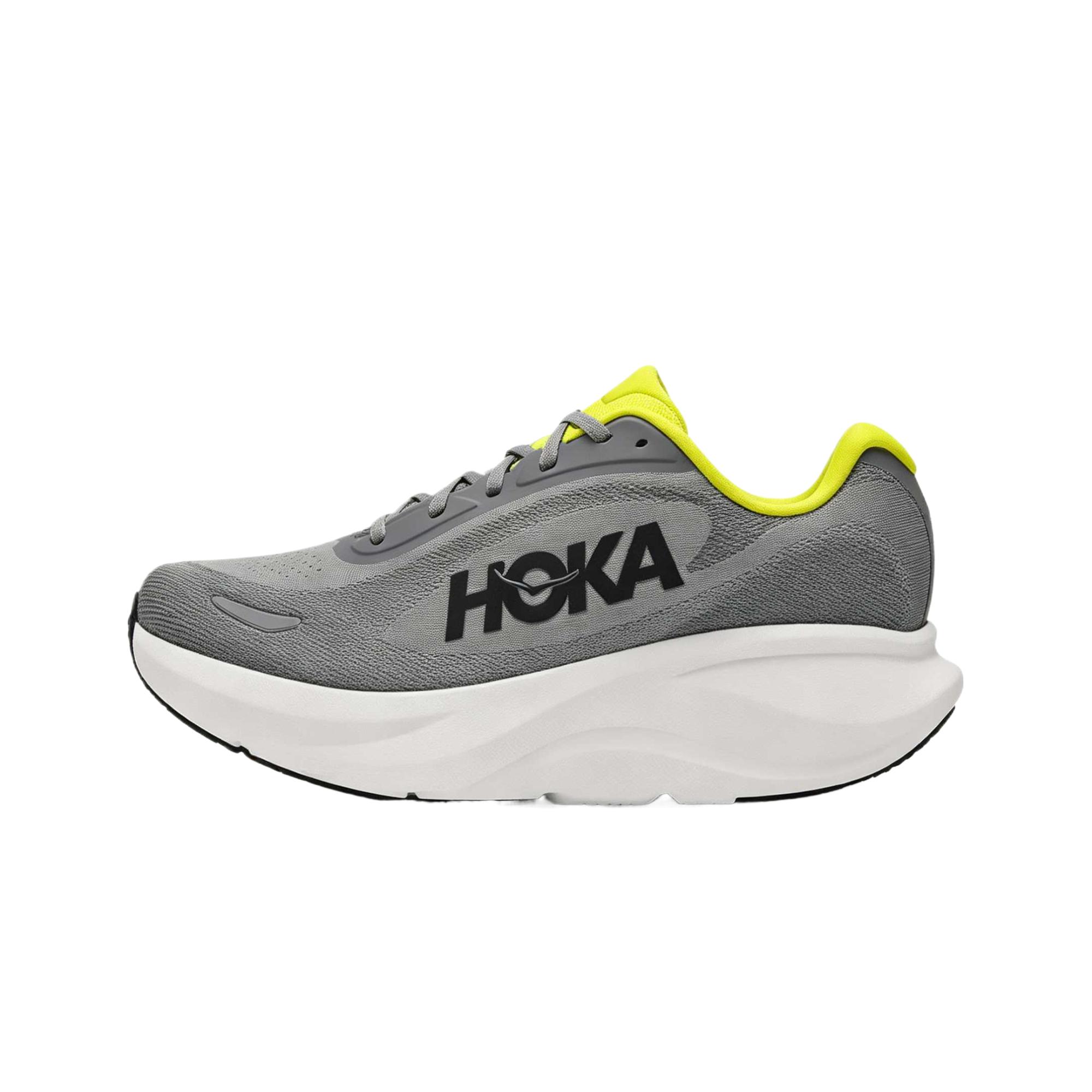HOKA ONE ONE Running Shoes Men s Low Top Interstellar Gray/Citrus Yellow 1177512-GFD 40.5