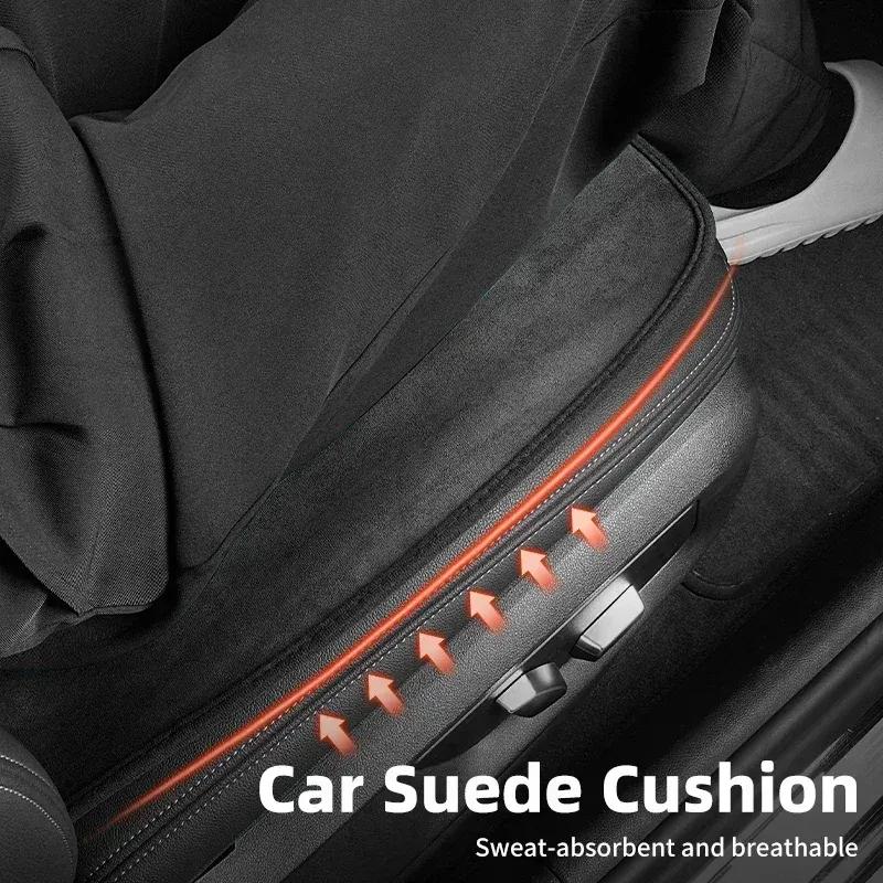 -Winter Autostoelhoes Suede Warm Voor- en Achterbankkussen Beschermer Accessoires Voor BMW 3 5 Serie X1 X3 X5 G30 G20 F48 G01 G05