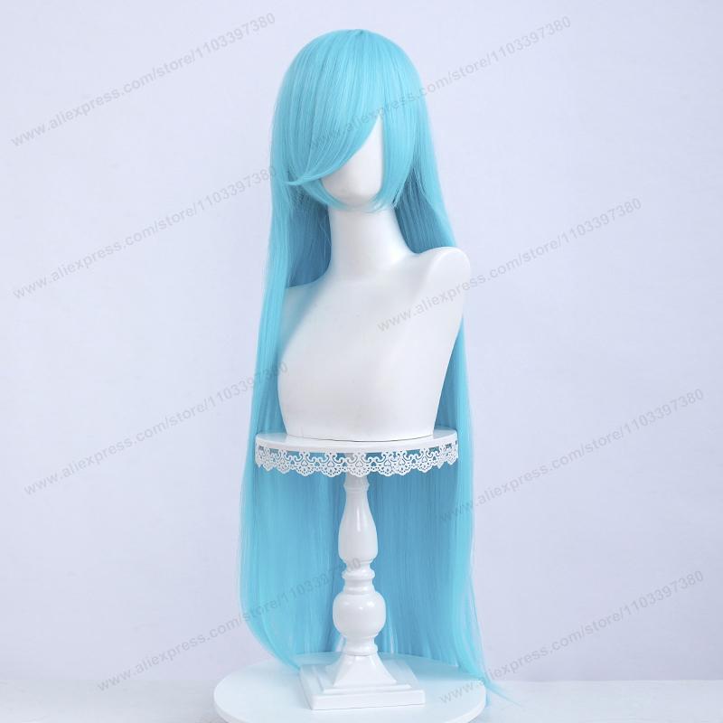 Anime 100Cm Long Staight Cosplay Synthetic Wig Black White Red Pink Brown Gold Blue Women Heat Resistant Hair High Quality Wigs
