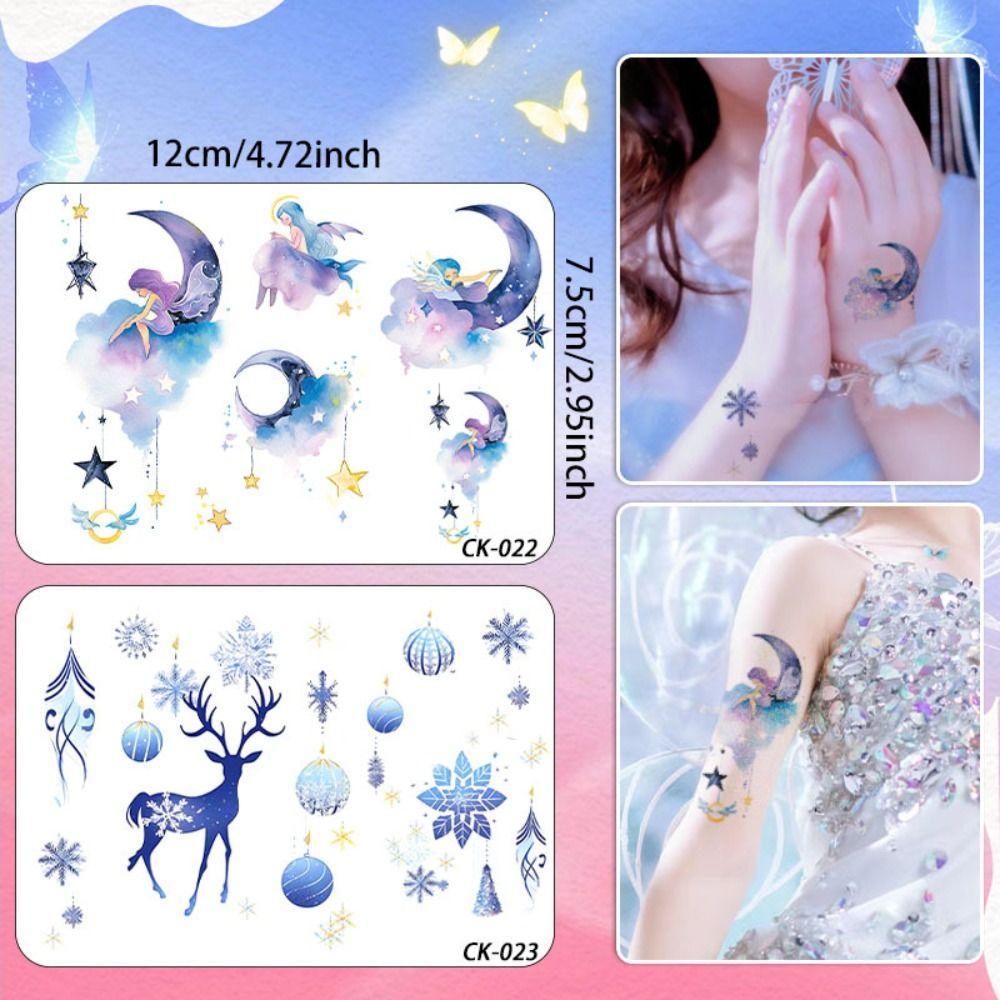 Cartoon Children's Arm Sticker Waterproof Fake Tattoos Cute Butterfly Tattoo Sticker  Female