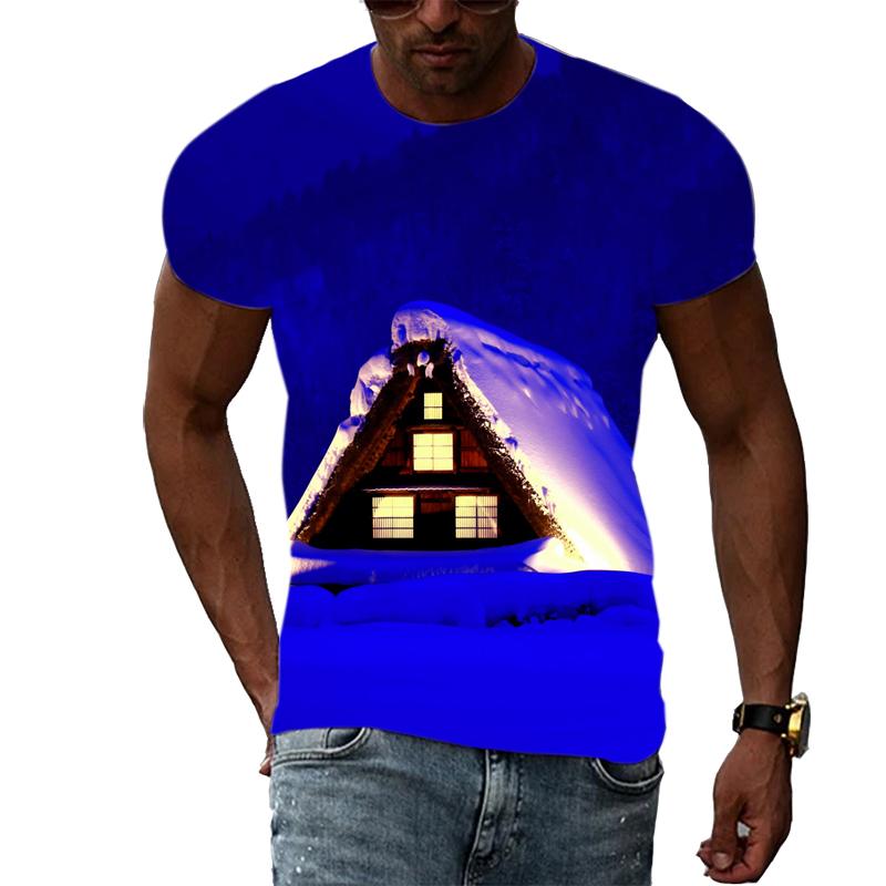 New Unisex Celebrate Christmas T-shirt With Print Fashion Casual Creative Trend Men's T-shirt Summer Interesting Hip Hop Tshirt