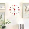 Digitale Uhr Wohnzimmer Große Dekoration für Schlafzimmer Garten Acryl Spiegel Aufkleber Uhr Wanddekor Uhren Uhren LED Zuhause