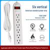 UL Certified 15A 110V Power Strip with US Plug and Overload Protection for Cross-border Use