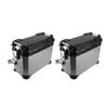 2PCS Motorcycle Side Box 35L Large Capacity Aluminum Alloy Hard Saddlebag with   Lock and Handle Replacement for  