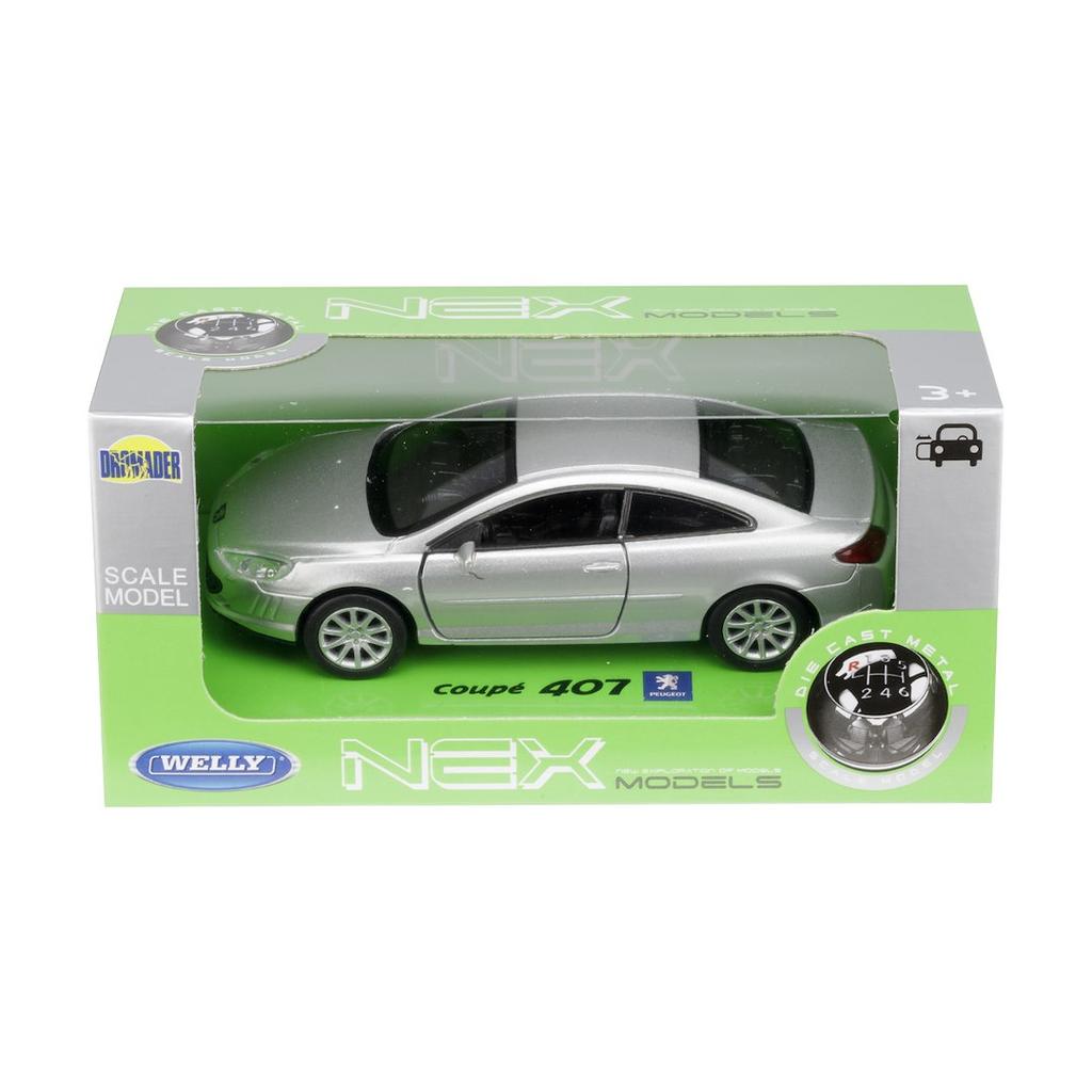 Modell 1:34, Peugeot Coupé 407, silber