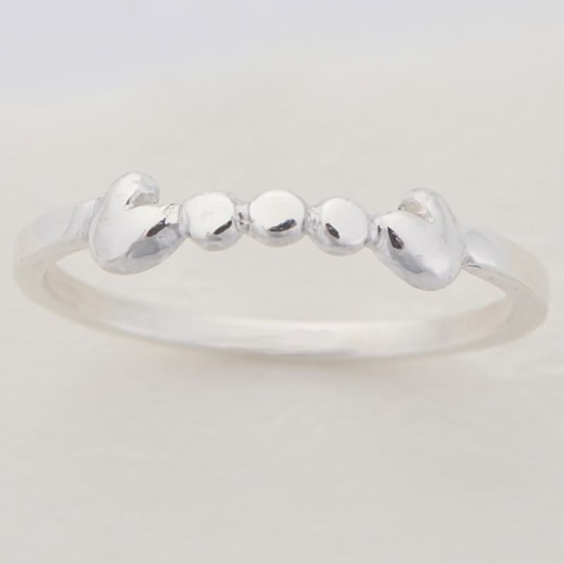 BELLOOGGI Little Heart Ball Chain Ring