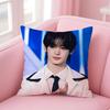 KPOP Boy of HHANJIN Singers Cushion Cover Pillowcase Short Plush Invisible zipper Room Sofa Cushion Cover