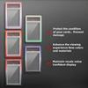 Trading Card Soft TPU Frame Shock Absorption Matte 35PT Protective Case Lightweight Tight Fit Rating Cards Holder Drop-resistant