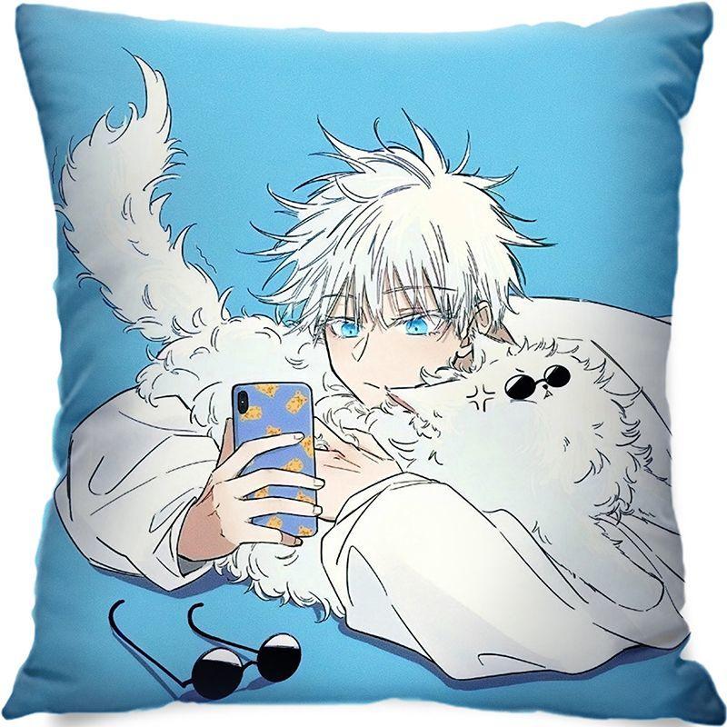 Gojo Satoru Jujutsu Kaisen Peripherie-Kissen Itadori Yuji Animation Schlafsaal Schlafzimmer Sofakissen Zweidimensionales quadratisches Kissen