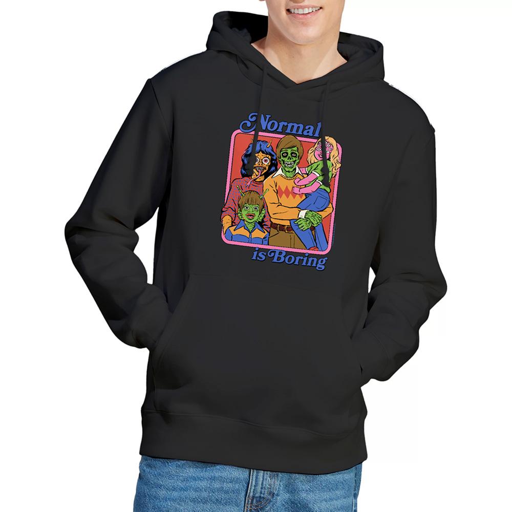Steven Rhodes Unisex Adult Normal Is Boring Hoodie