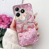4G Clear For Realme Note 60 Case RMX3933 Luxury Butterfly Love Flowers Cool Lion Painted Phone Case For Realme Note 60X RMX3938