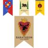 Bandeira Banner de Game of Thrones com Tecido de Poliéster para Decoração de Quarto Temático