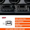For Hummer H2 2003-2007 2012-2018 Real Carbon Fiber Stickers Rear Central AC Control Panel Car Accessories Interior Decorative