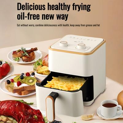 Fritadeira de Ar Inteligente Doméstica Grande Capacidade Multifuncional Fritadeira Elétrica Máquina de Batata Frita Cozinhar Forno Elétrico Forno