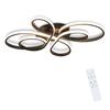 NETTLIFE Modern LED Ceiling Light Black - Butterfly Shape, 90 W, Dimmable, Remote Control, 100 Cm, For Living Room Bedroom